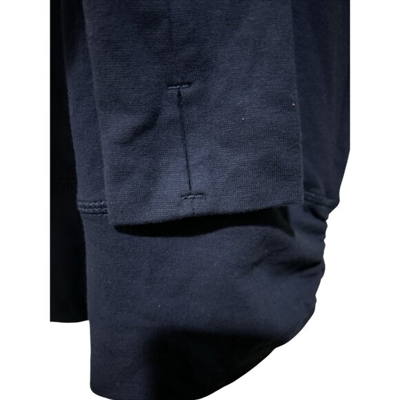 North Carolina Tar Heels Womens Navy Long Sleeve Tunic Top With Ruched Sides - Picture 5 of 10